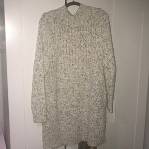 Cream sweater dress
